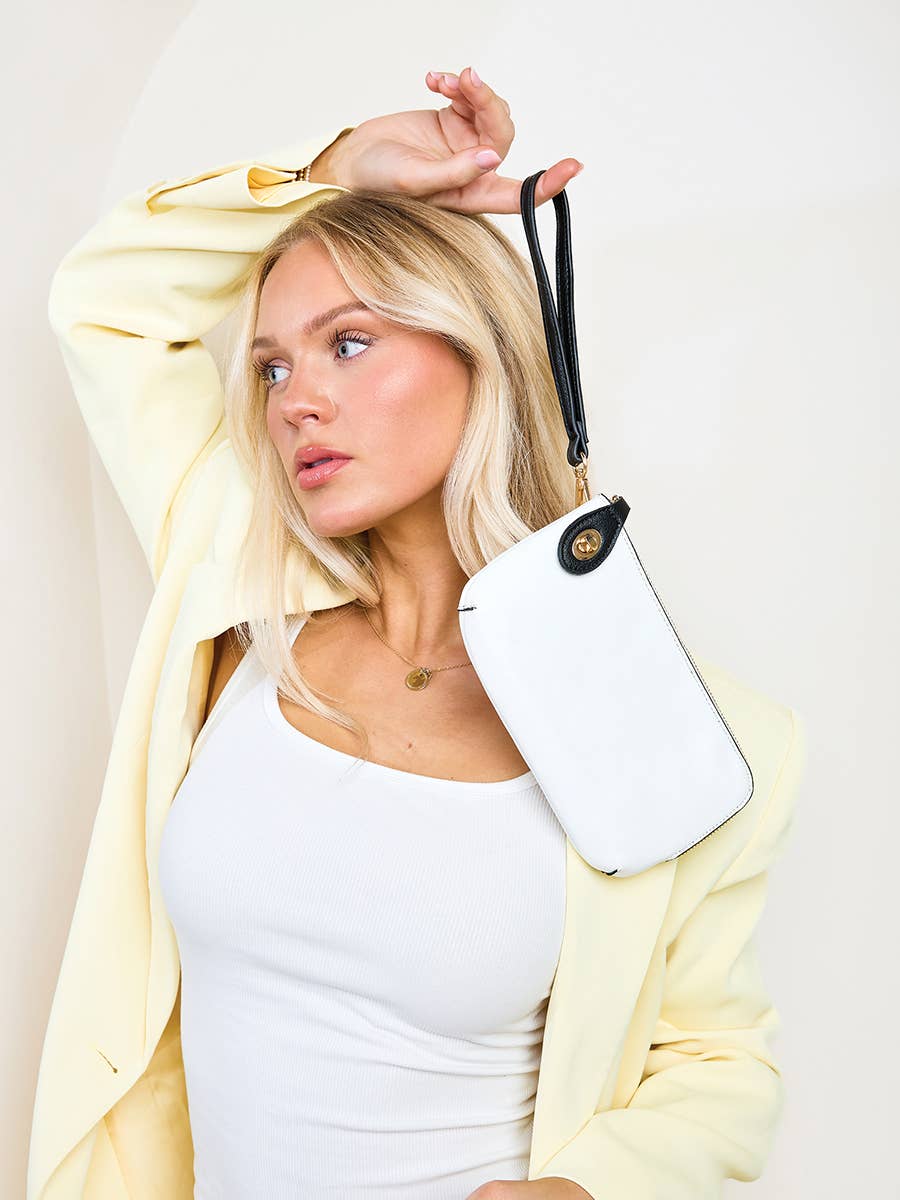 Crossbody | Wristlet with Twist Lock Closure