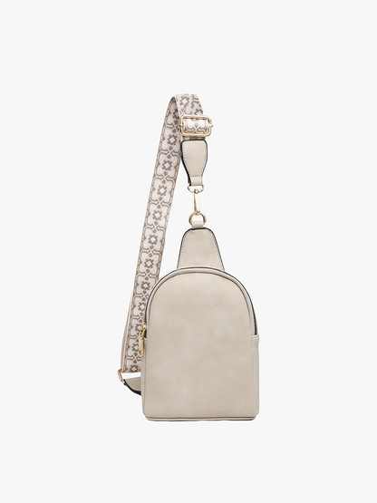 Crossbody Sling Bag with Removable Guitar Strap