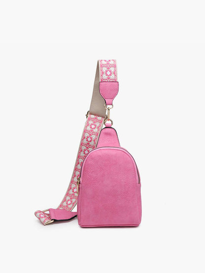 Crossbody Sling Bag with Removable Guitar Strap