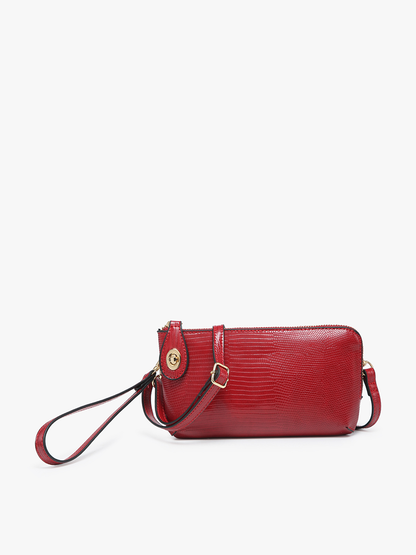 Kendall Lizard Crossbody/Wristlet – Twist Lock | M1818LZ