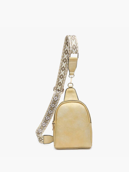 Crossbody Sling Bag with Removable Guitar Strap
