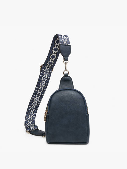 Crossbody Sling Bag with Removable Guitar Strap