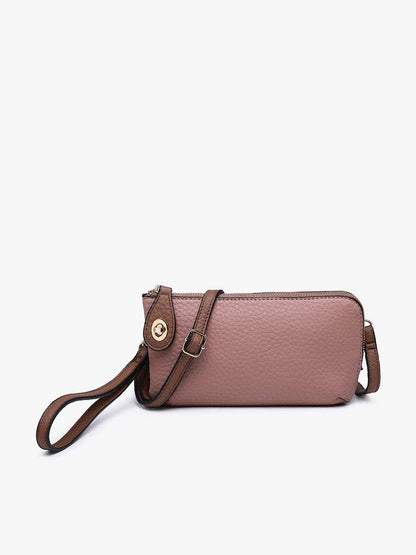 Crossbody | Wristlet with Twist Lock Closure