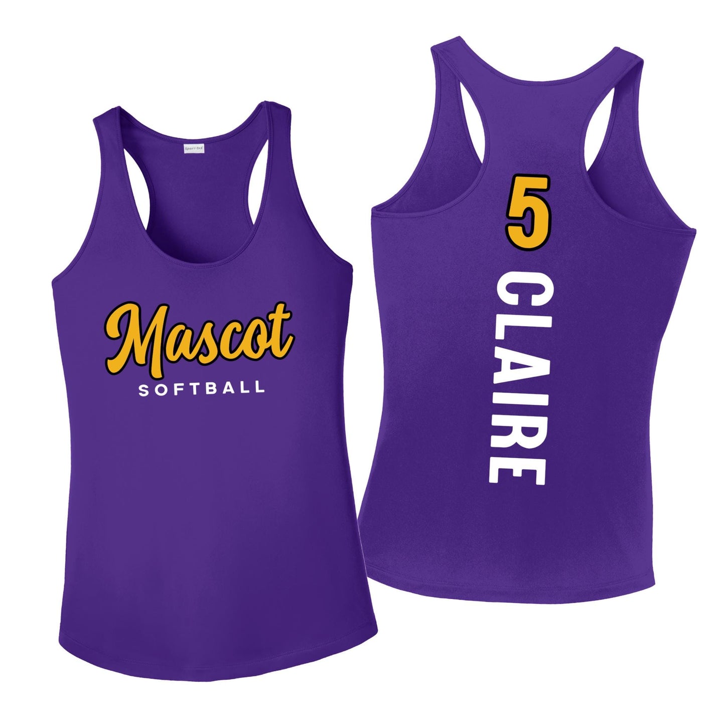 Custom Moisture Wicking Softball Tank Top