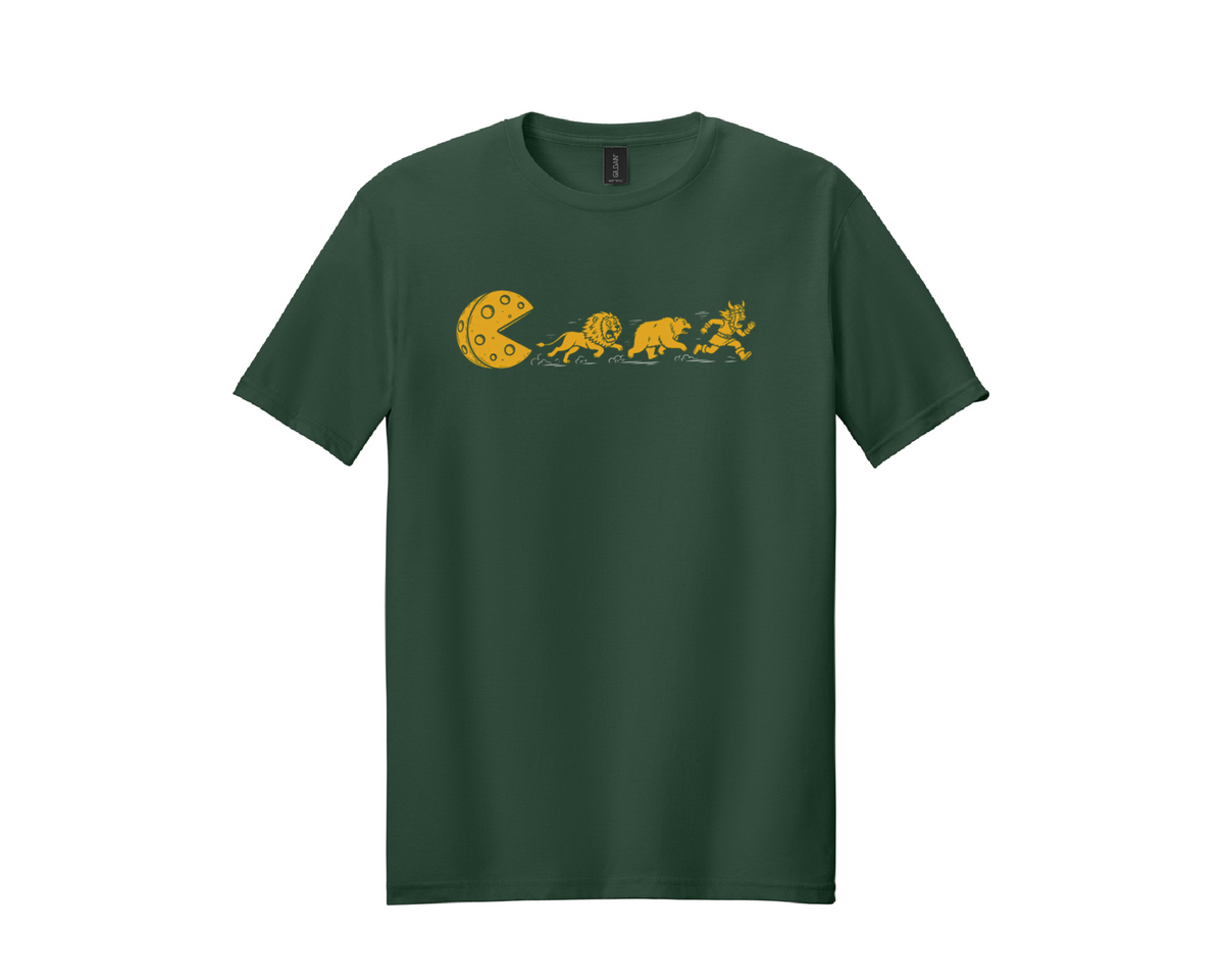 Green & Gold Football Rivalry T-Shirt