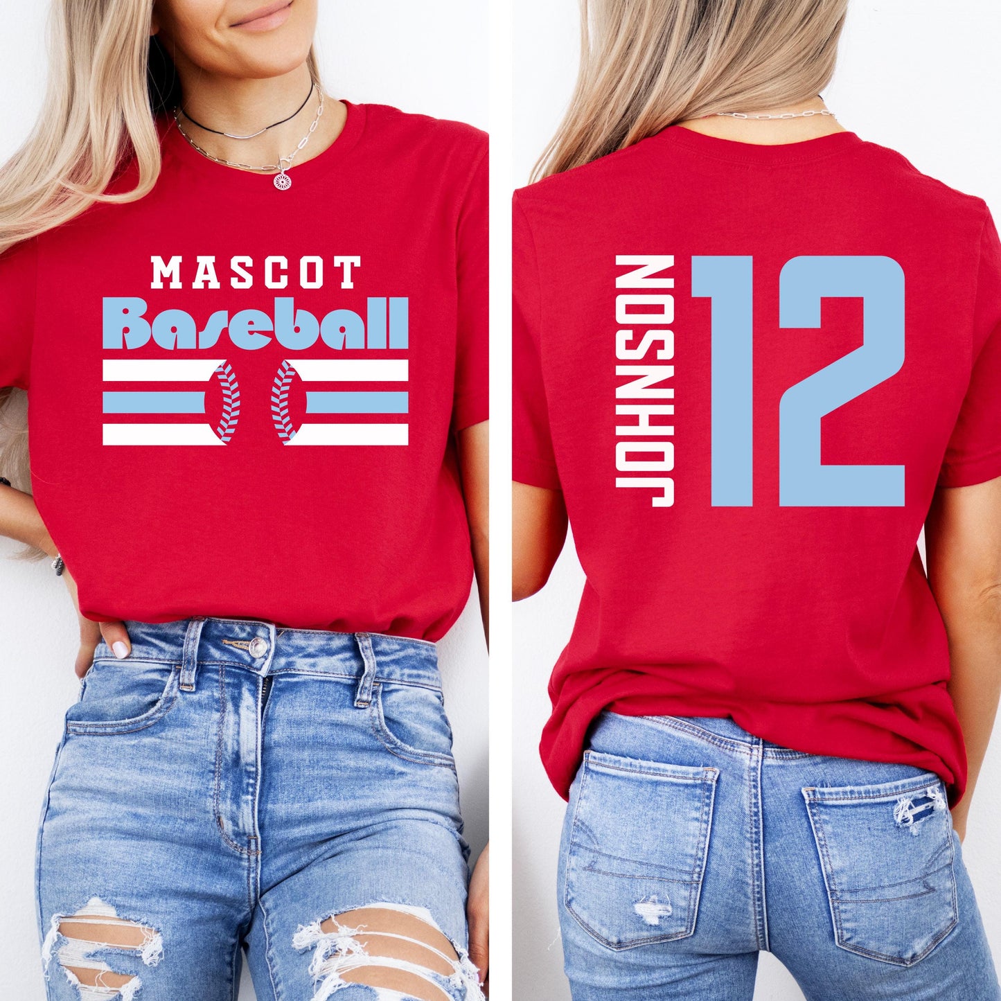 Custom Baseball Shirt – Personalized Team, Name & Jersey Number