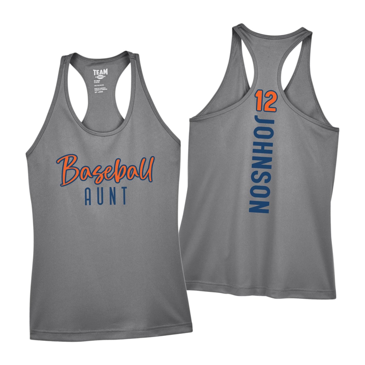 Custom Moisture Wicking Baseball Mom Racerback Tank Top