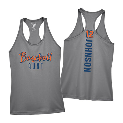 Custom Moisture Wicking Baseball Mom Racerback Tank Top