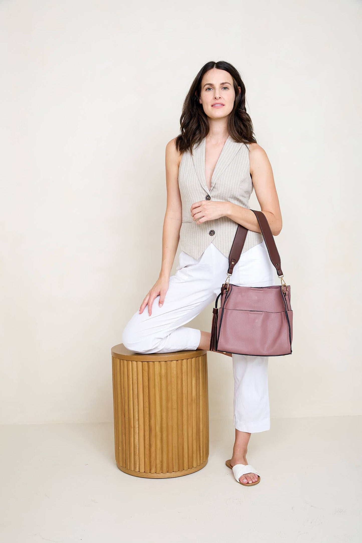 M1867 Lyla 2-in-1 Bucket Bag w/ Guitar Strap