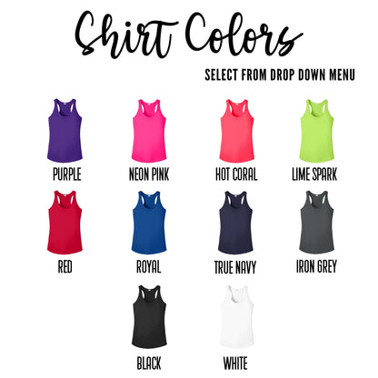 Custom Moisture Wicking Baseball Number Racerback Tank Top