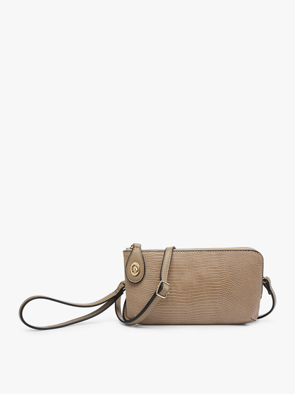 Kendall Lizard Crossbody/Wristlet – Twist Lock | M1818LZ