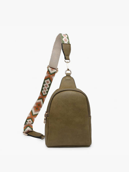 Crossbody Sling Bag with Removable Guitar Strap