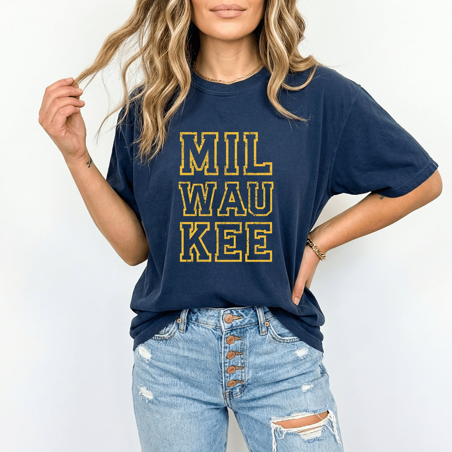 Milwaukee Varsity Style Comfort Colors Graphic Tee