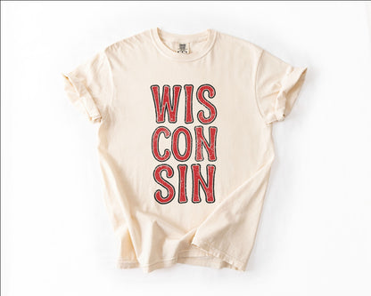 Wisconsin Retro Style Graphic Tee