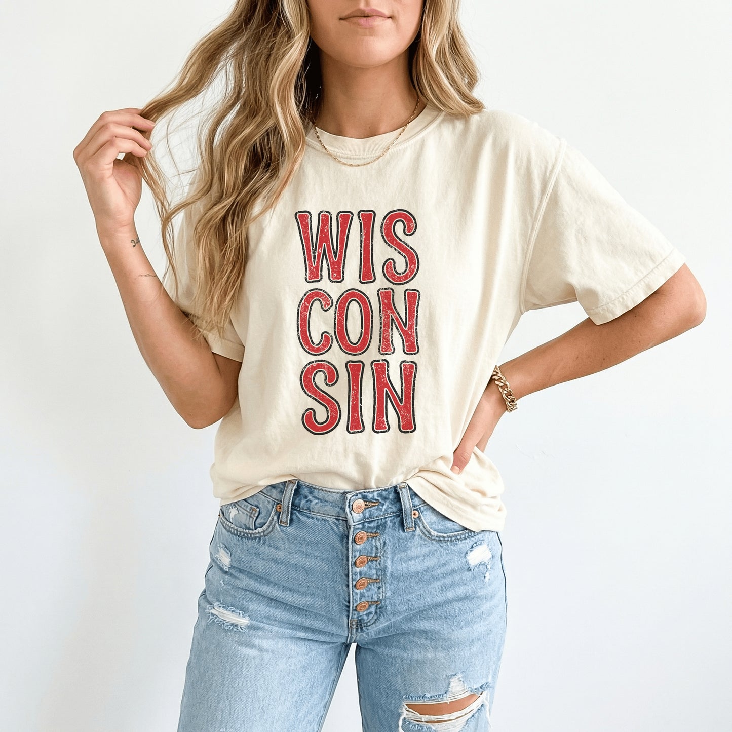Wisconsin Retro Style Graphic Tee