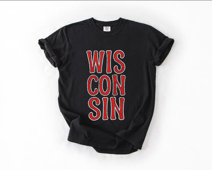 Wisconsin Retro Style Graphic Tee