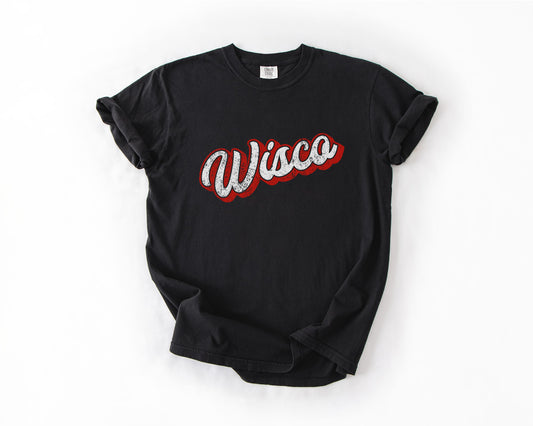 Retro Wisconsin Vintage-Washed Tee