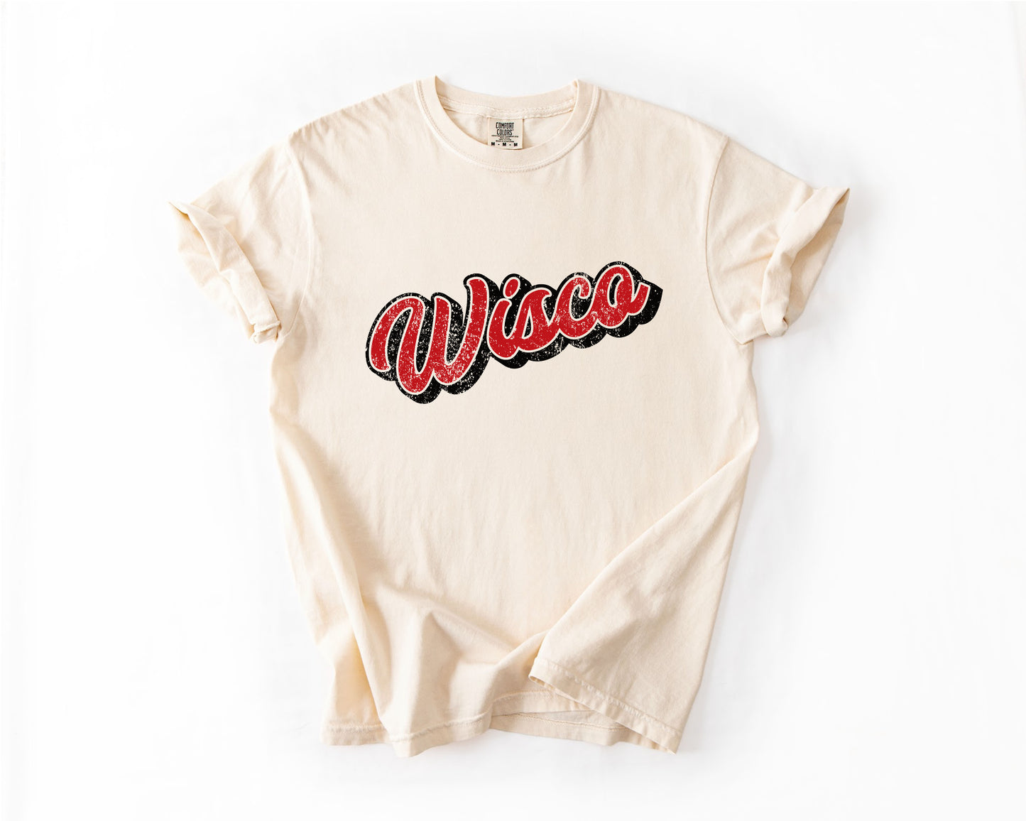 Retro Wisconsin Vintage-Washed Tee