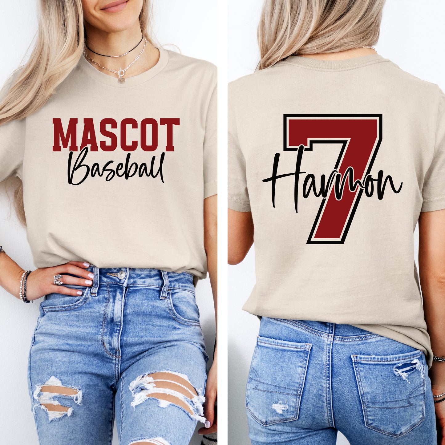 Custom Baseball Shirt – Personalized Team, Name & Jersey Number