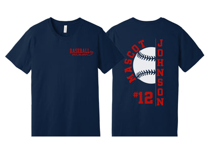 Baseball Mom Shirt – Personalize with Your Team, Name & Jersey Number