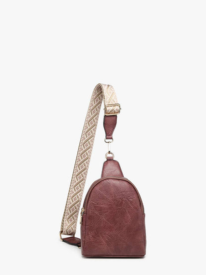 Crossbody Sling Bag with Removable Guitar Strap