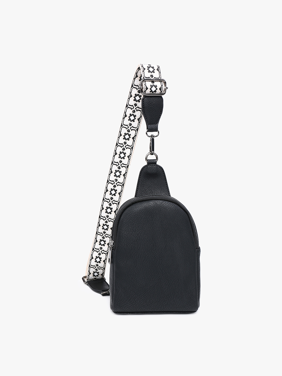 Crossbody Sling Bag with Removable Guitar Strap