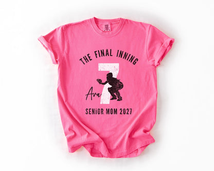 Final Inning Senior Softball Mom Shirt