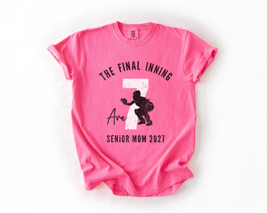 Final Inning Senior Softball Mom Shirt