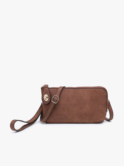 Kendall Faux Suede Crossbody/Wristlet | M1818SDE