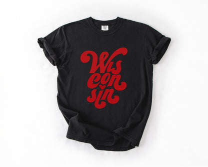 Retro Wisconsin Comfort Colors Tee
