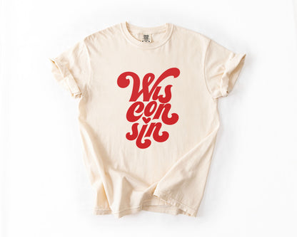 Retro Wisconsin Comfort Colors Tee