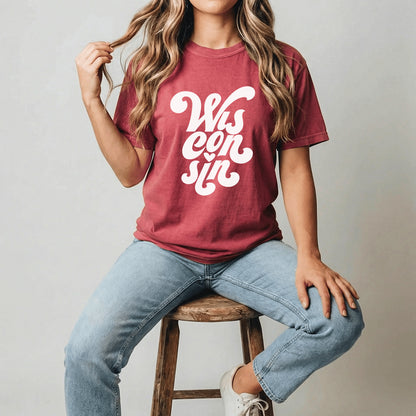 Retro Wisconsin Comfort Colors Tee
