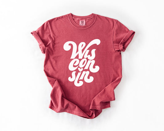 Retro Wisconsin Comfort Colors Tee